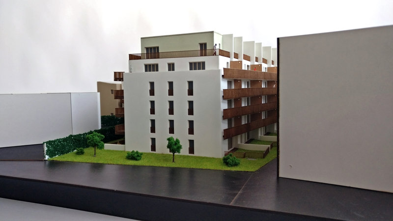 Apartment Building scale Model
