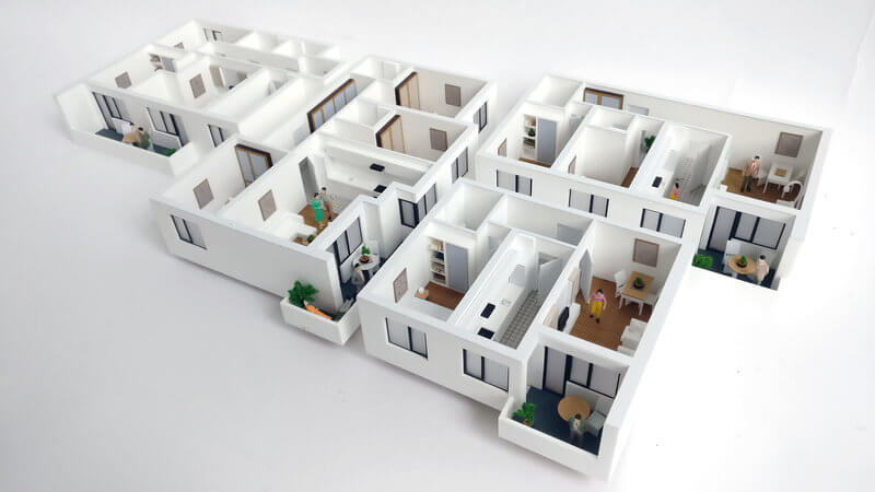 detail model apartments