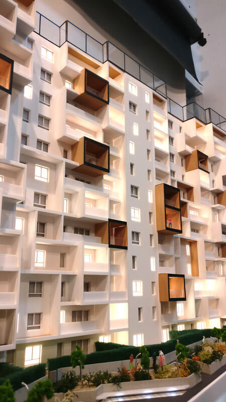 apartment buildings model