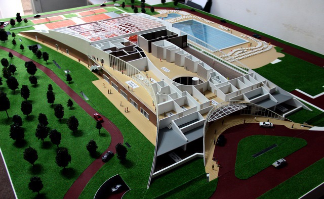 Sports Complex architectural model