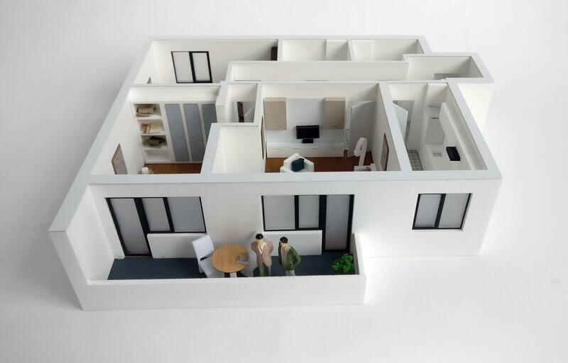 Floor Plan Model Apartment