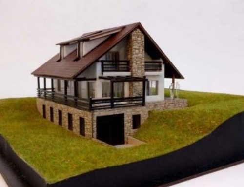 Scale model of a house