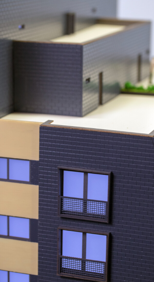 Apartment Building Scale Model