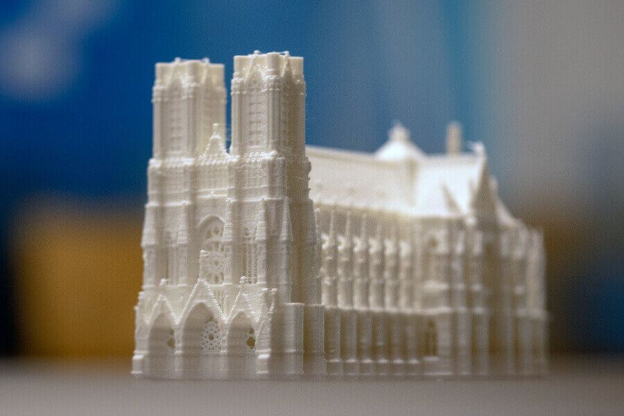 Reims Cathedral 3d Printed