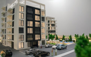 Apartment Building Model at 1100 Scale