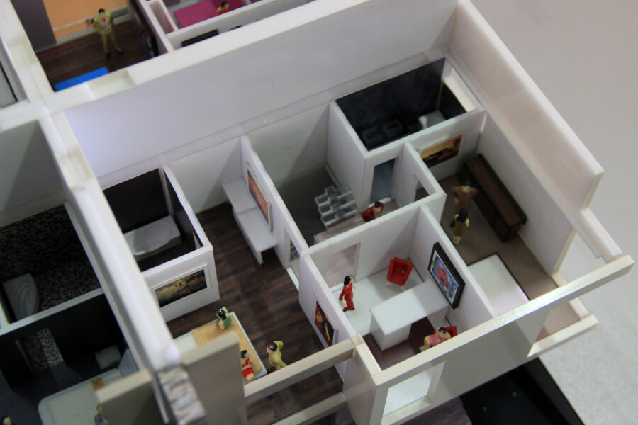 Detachable house model Furniture details