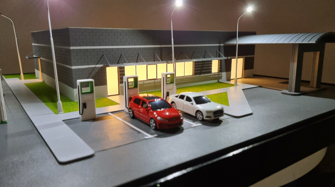 Ev charging station model