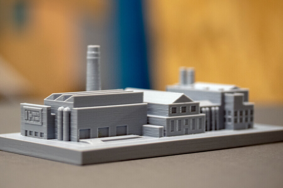 scale model of factory