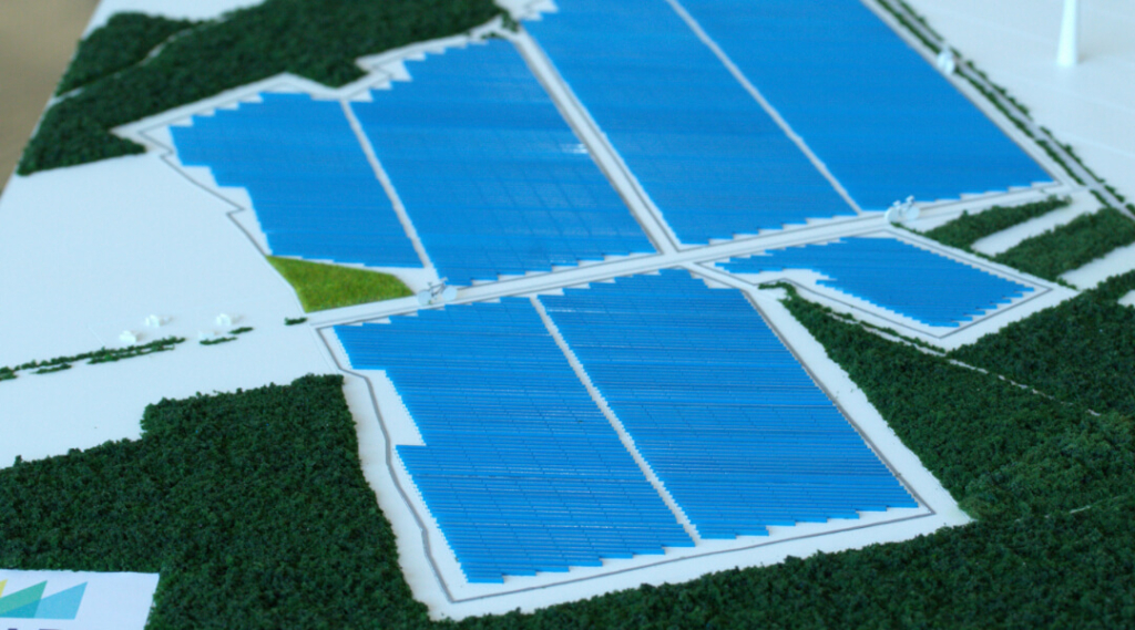 Solar Power plant miniature