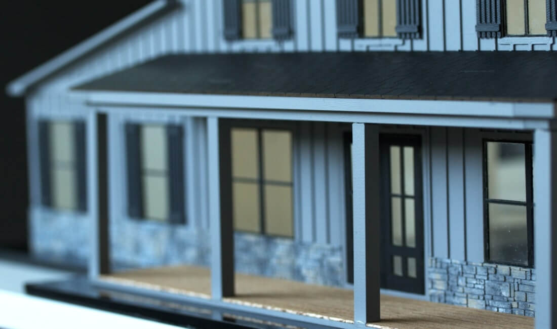 Barn-style house model