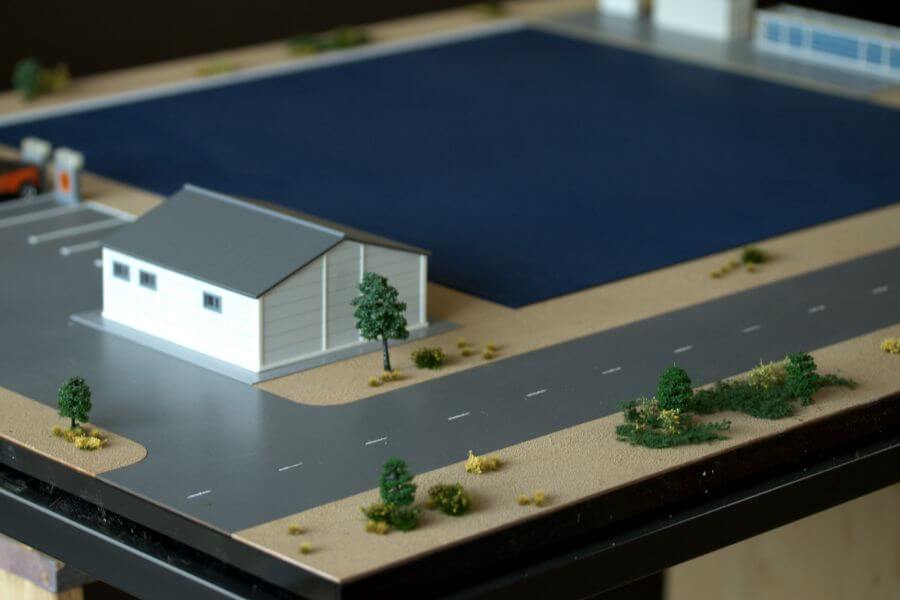 hydrogen production facility scale model