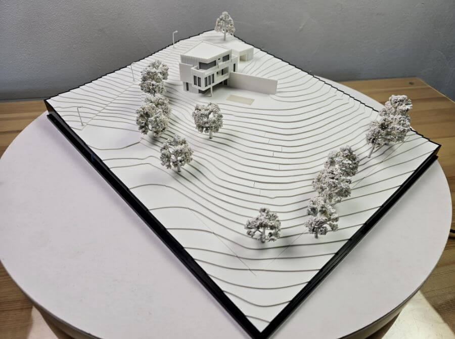 Hillside Family Home scale Model
