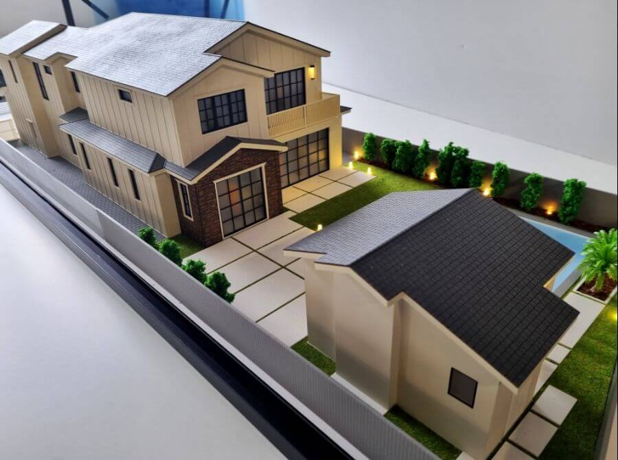 House scale model with Lighting system