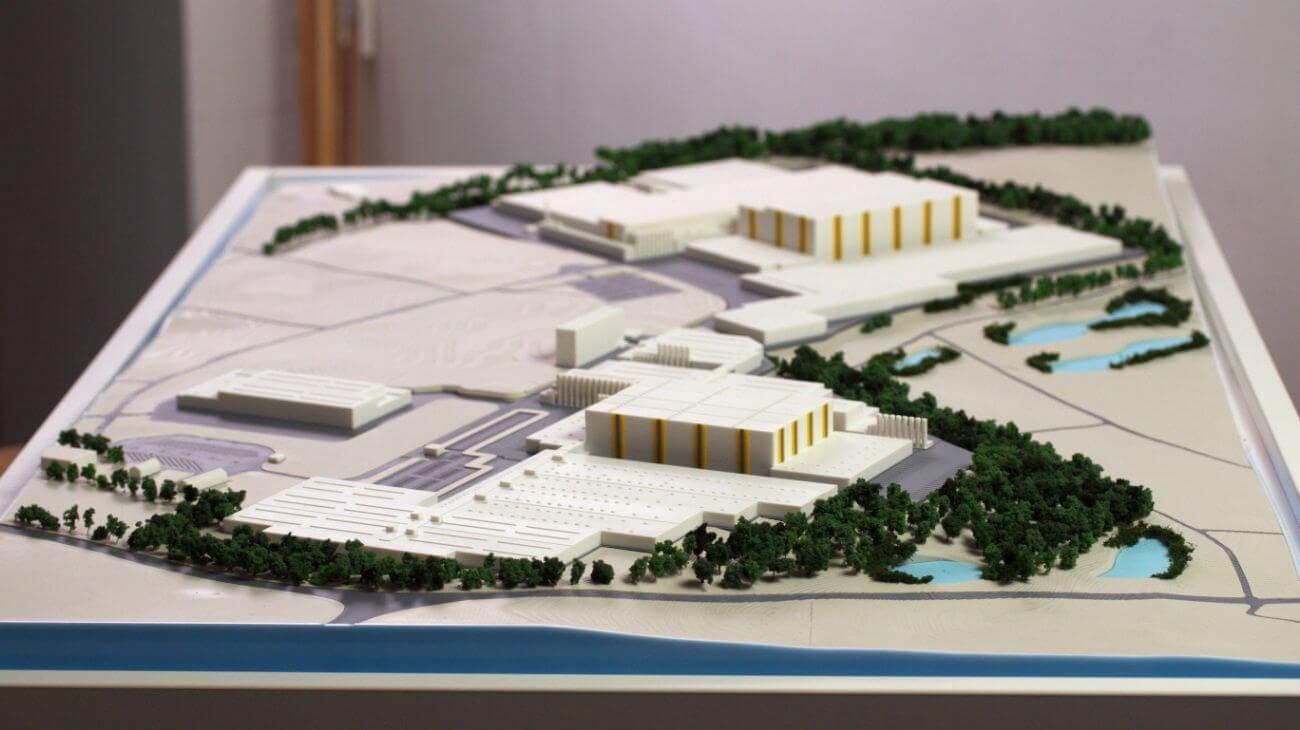 Warehouse mockup model