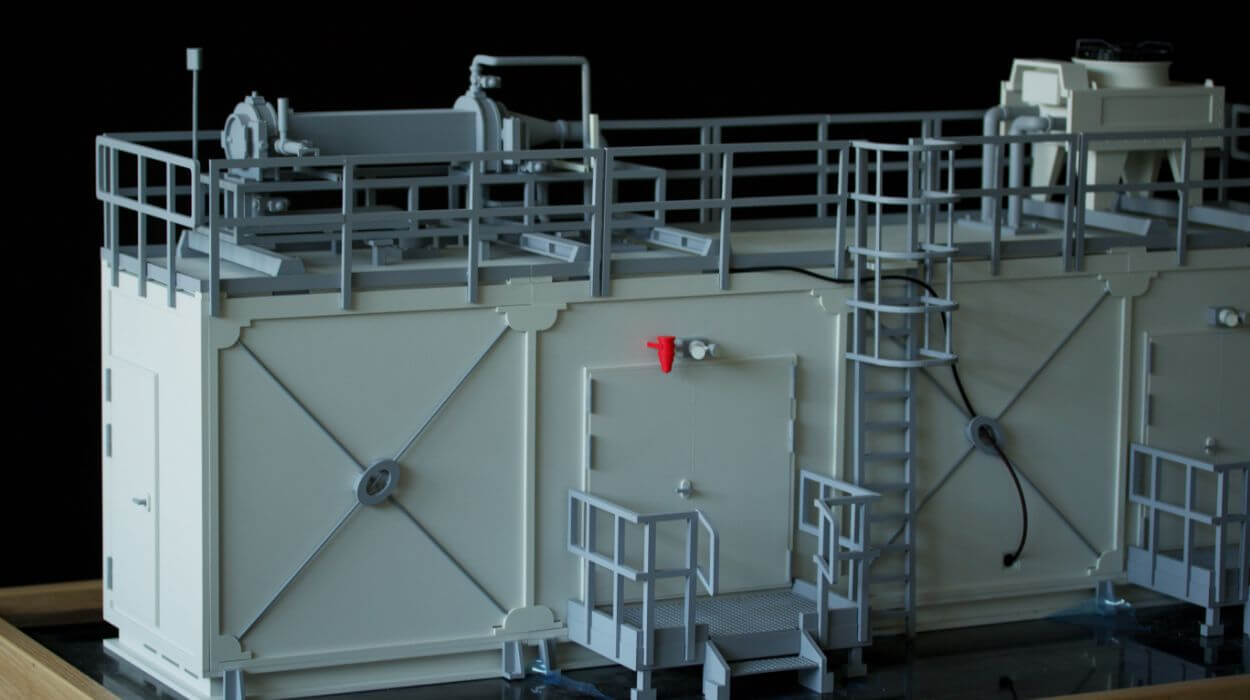 containerized unit scale model