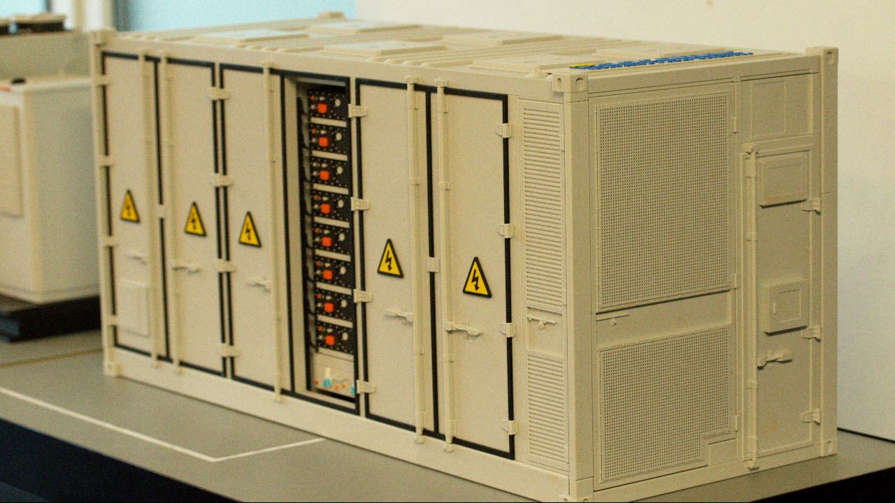 Energy storage plant scale model