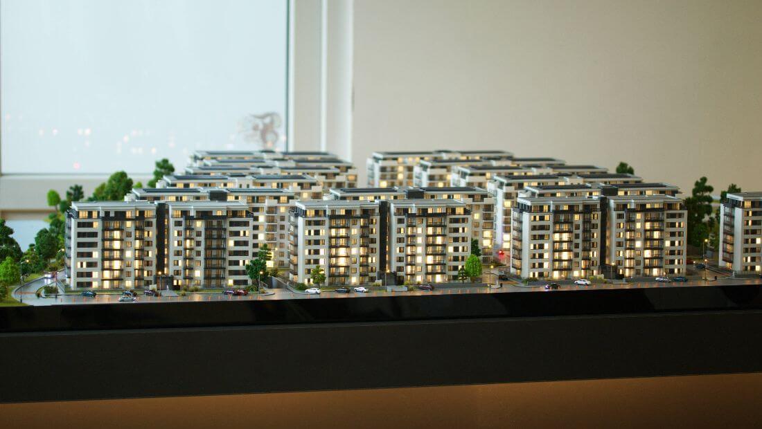 Modern residential architecture model