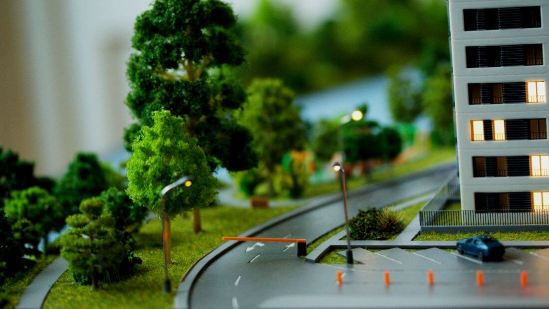 residential complex scale model