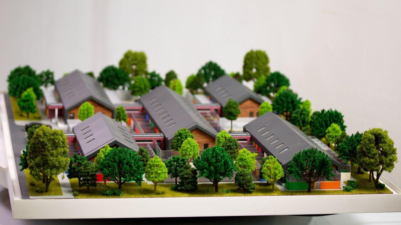 animal shelter architectural model