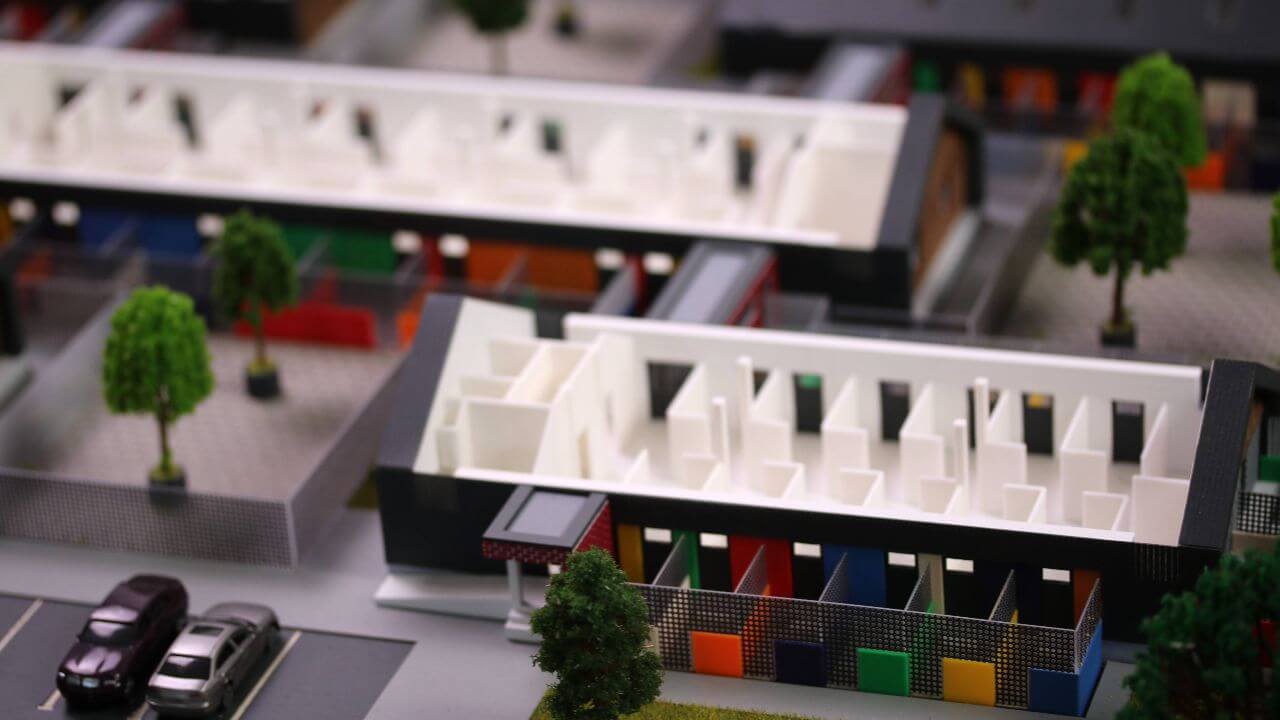 animal shelter model exterior view