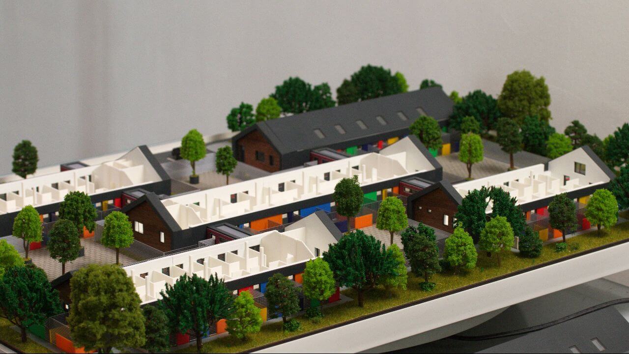 animal shelter scale model