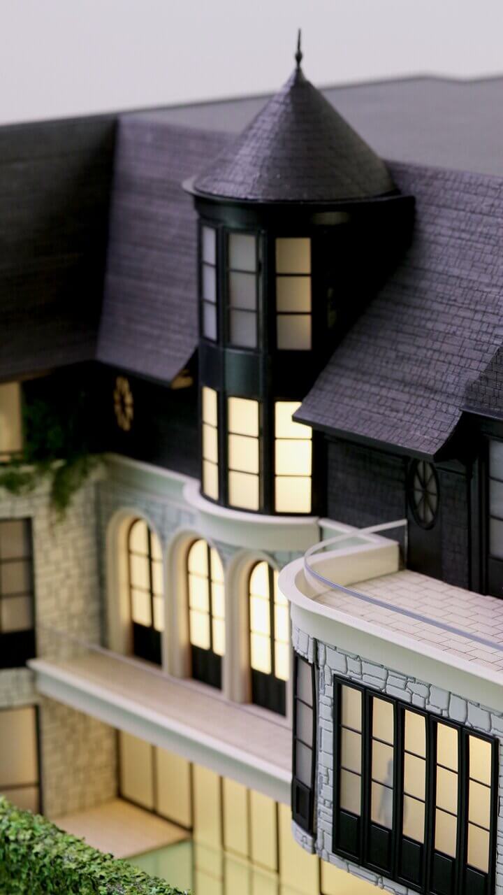 stone home scale model