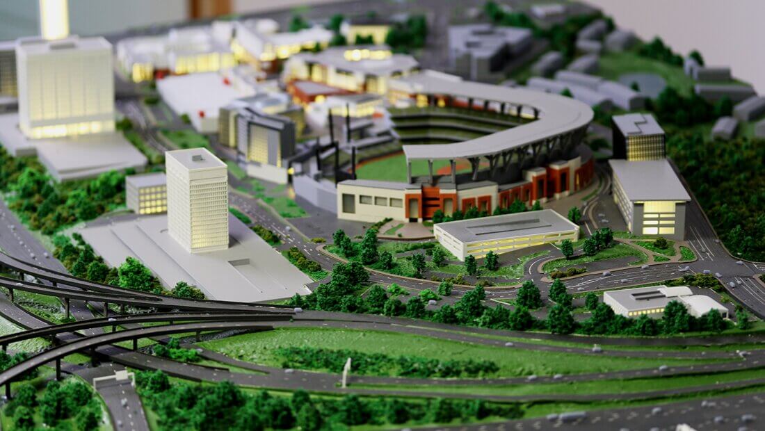 Sports Complex Masterplan Model