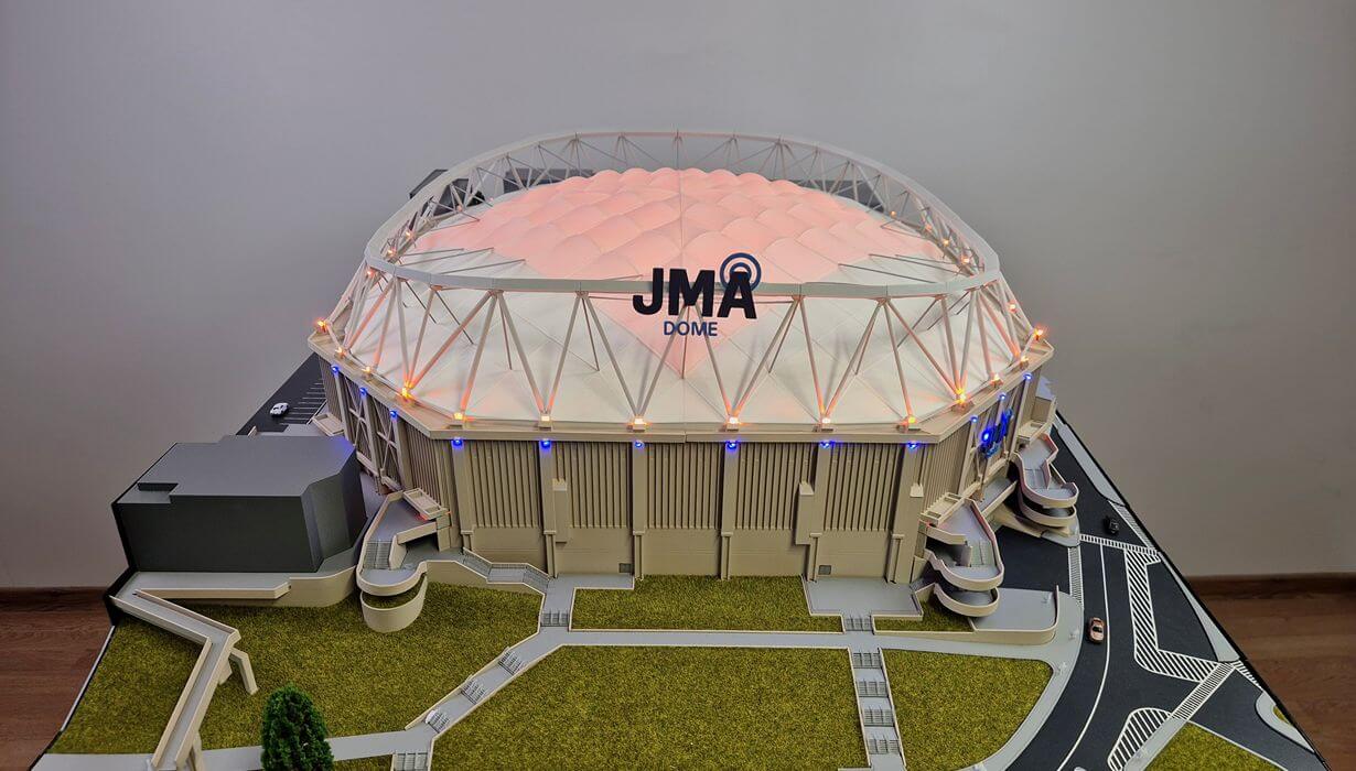 sports arena architectural model